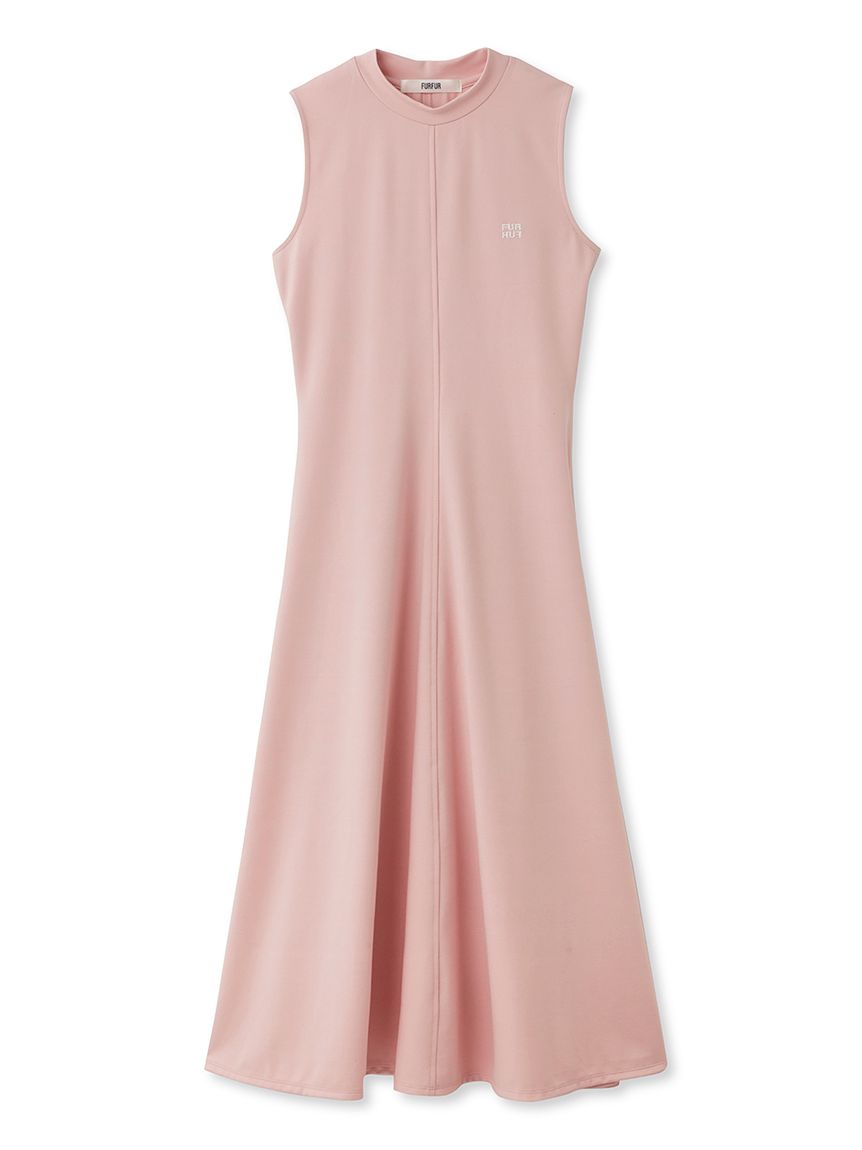 ロゴ刺繍ノースリワンピース PNK F