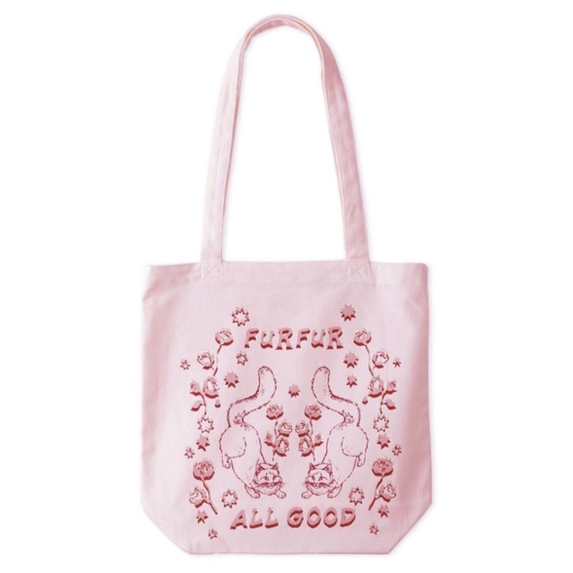 ALL GOOD CAT トートバッグ PNK F
