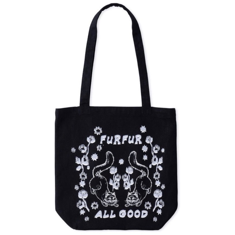 ALL GOOD CAT トートバッグ BLK F
