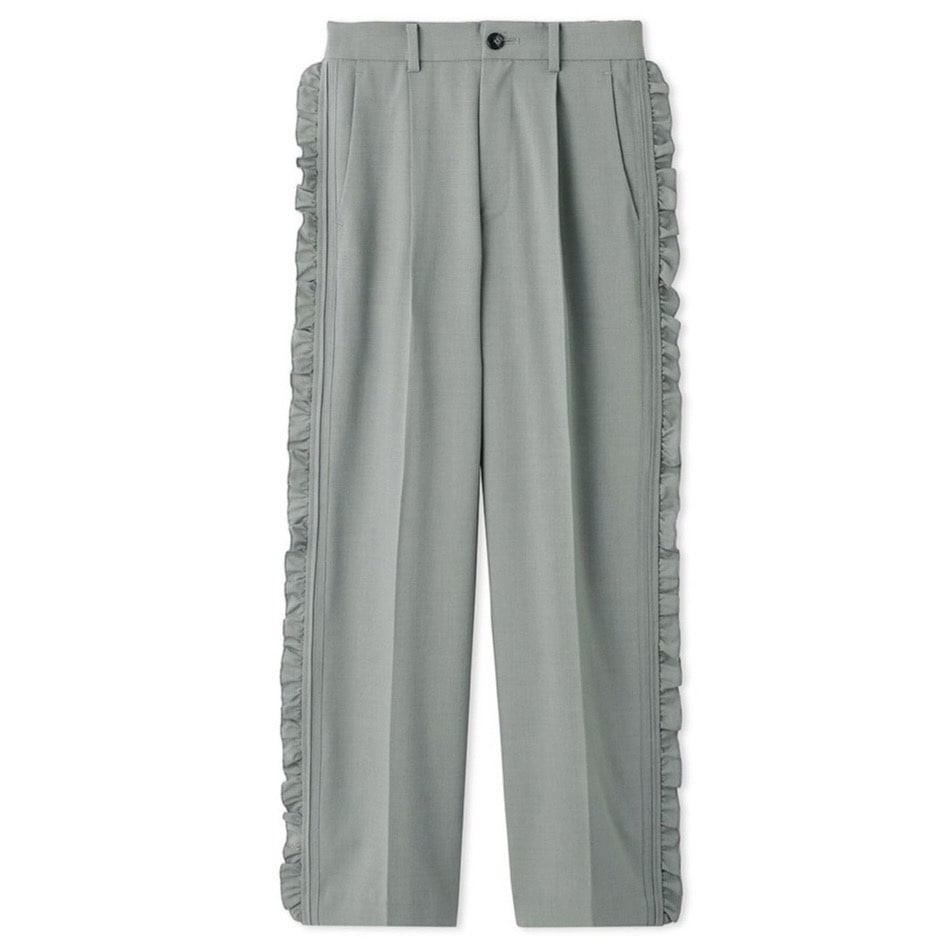 サイドフリルワイドパンツ GRY 0