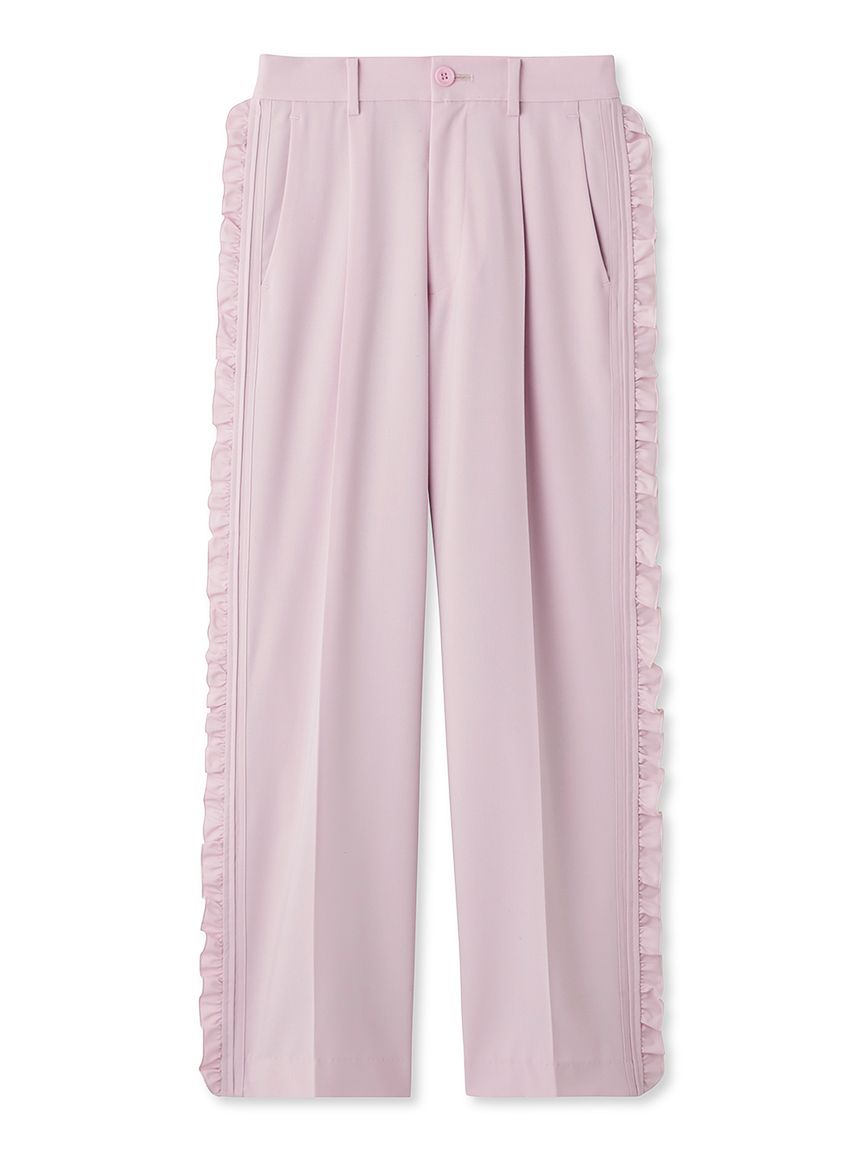 サイドフリルワイドパンツ PNK 0