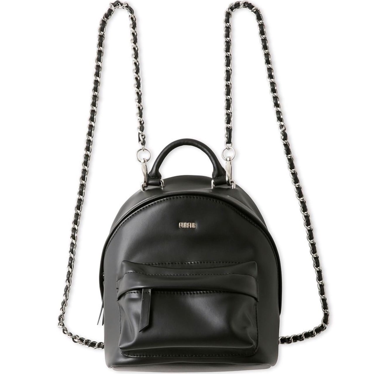 チェーンショルダーミニリュック BLK F
