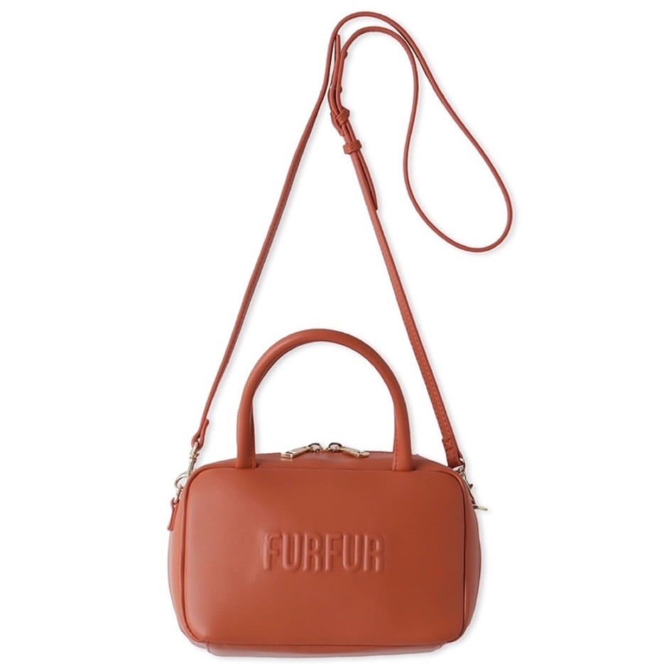 スクエアボストンバッグ ORG F