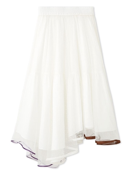 2WAYトリミングヘムスカート WHT F