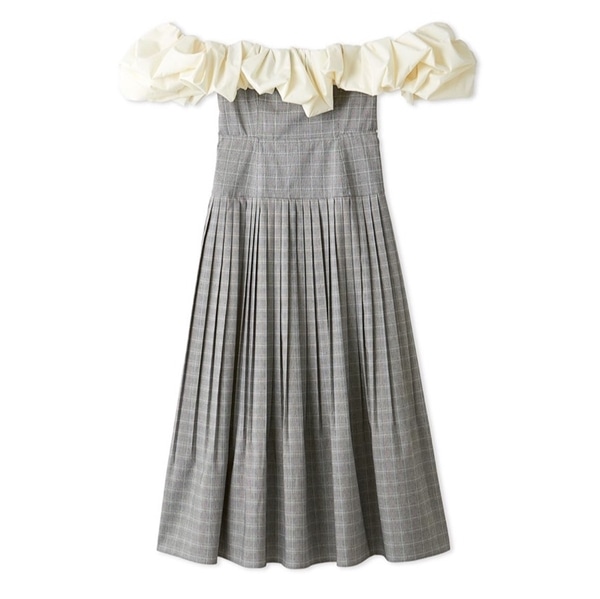 タフタフォルムドレス CHECK F