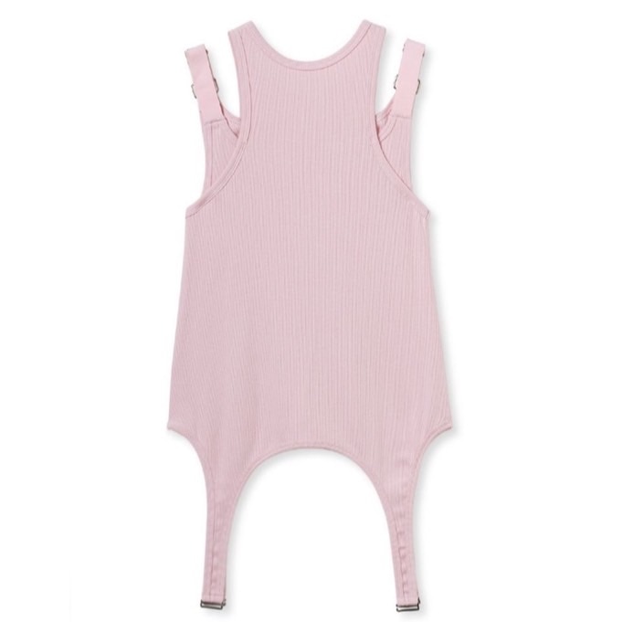 ガーターデザインタンクトップ PNK F