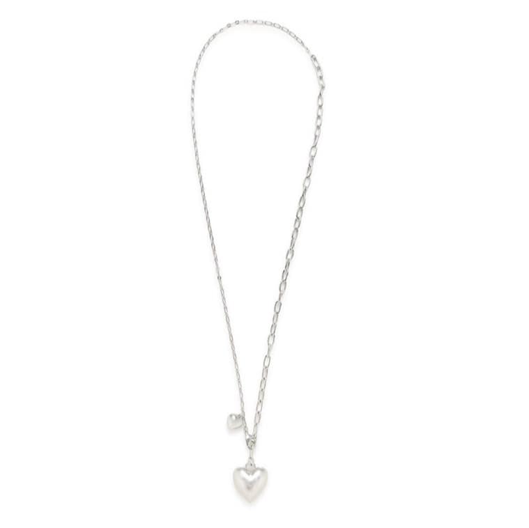 ビックハートネックレス SLV F