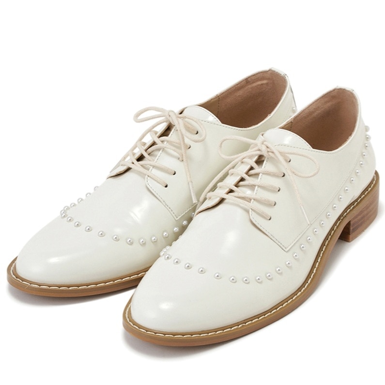 パールメンズドレスアップシューズ WHT 37