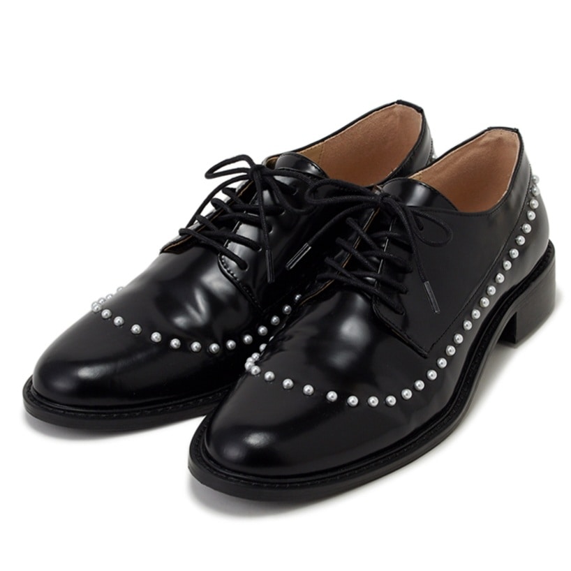 パールメンズドレスアップシューズ BLK 37