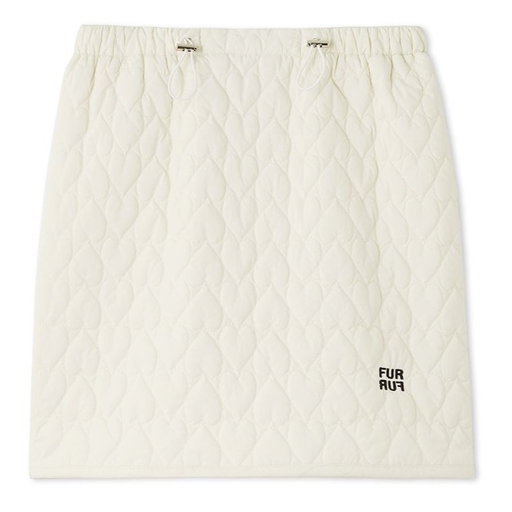 ハートキルティングミニスカート WHT F