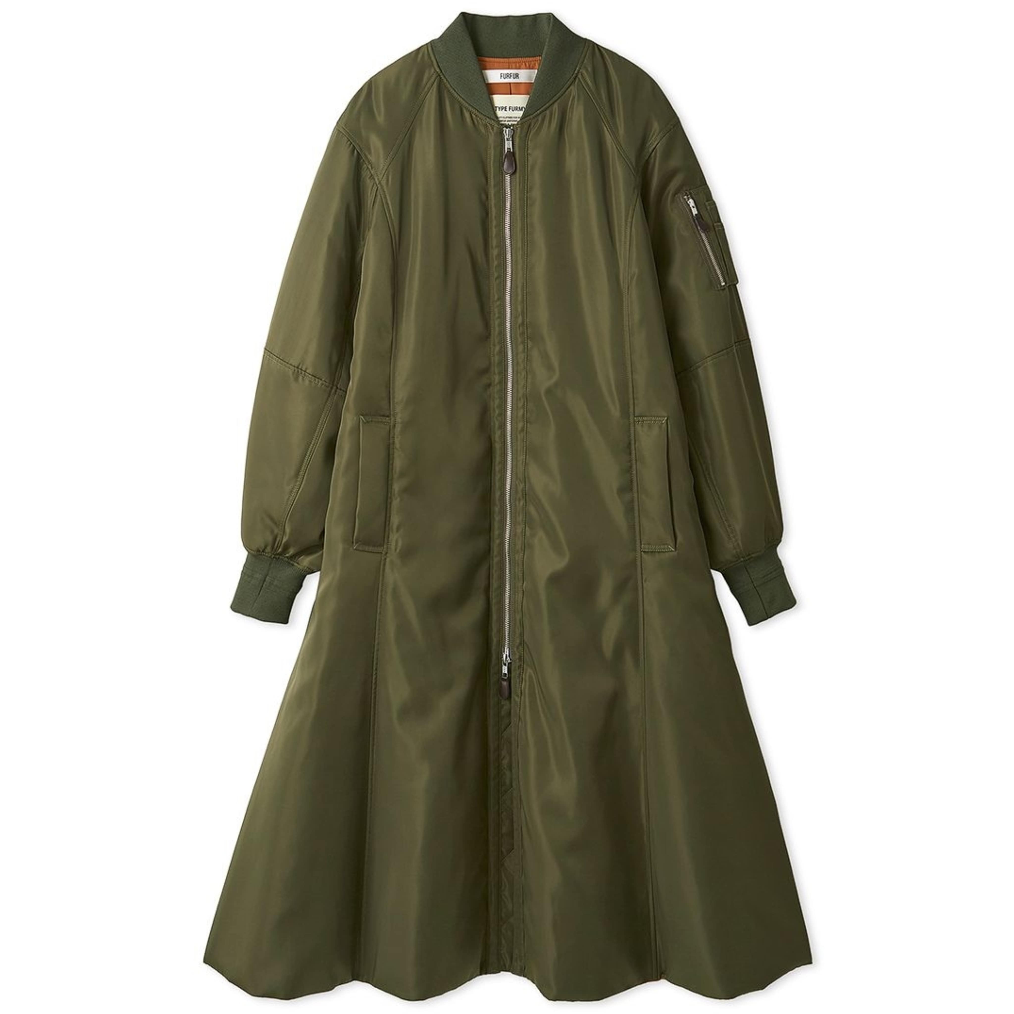 MA-1フレアロングコート KKI 0