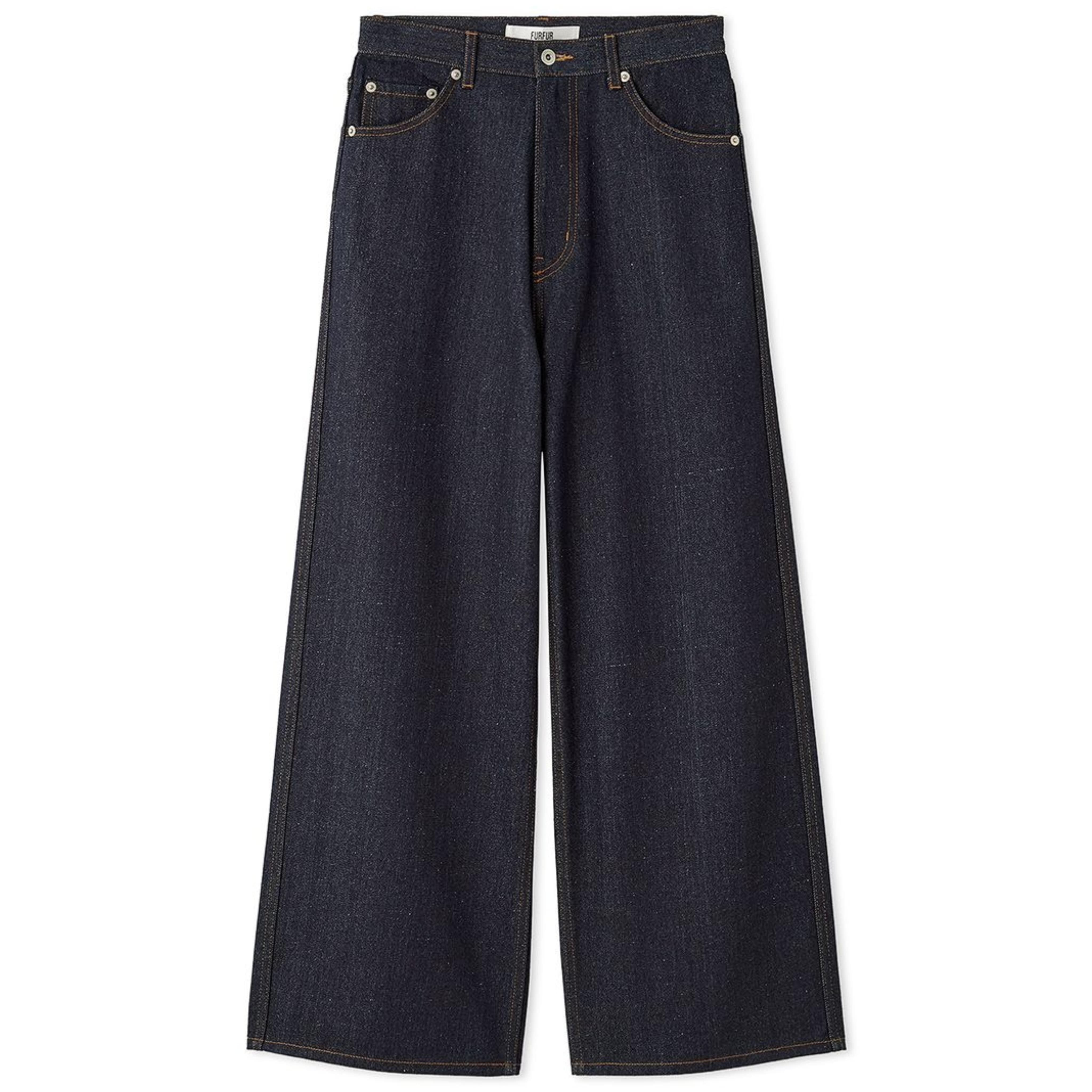 リボンステッチデニムパンツ NVY 0