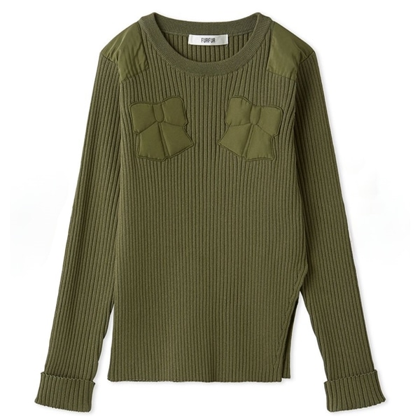 リボンアップリケコマンドプルオーバー KKI F