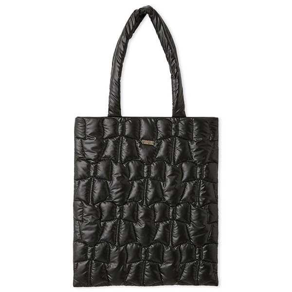 リボンキルティングトートバッグ BLK F