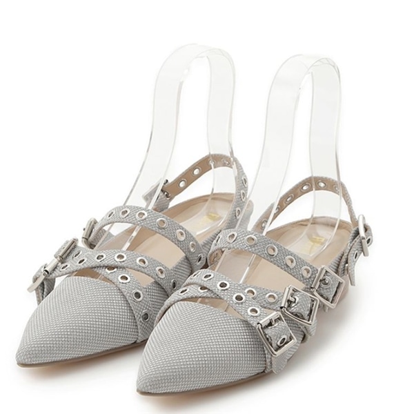 クロスストラップアイレットシューズ SLV 38