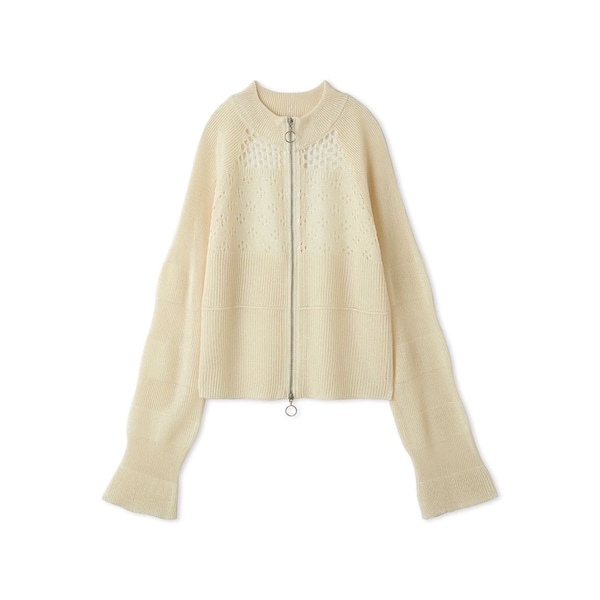バルキージップカーディガン IVR F