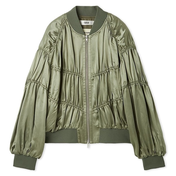 ギャザーMA1ブルゾン KKI F