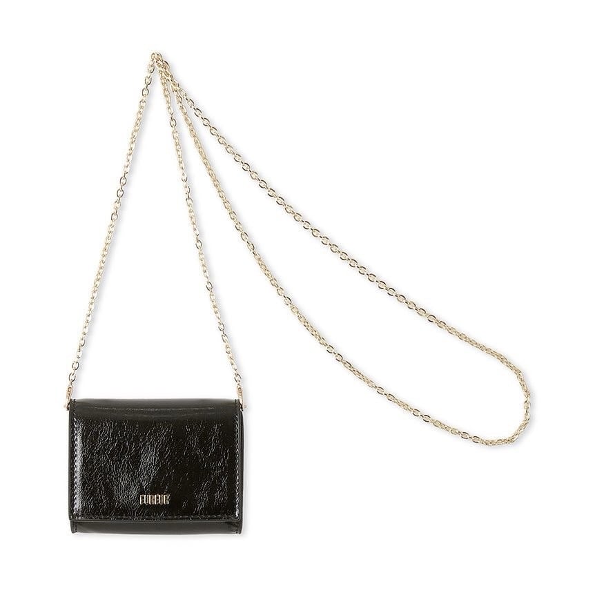 ショルダー付き名刺入れ BLK F