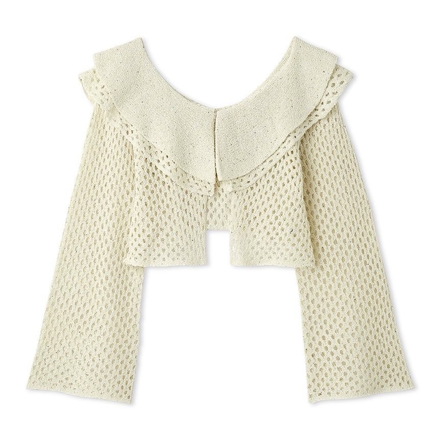 ラッフルニットボレロ WHT F