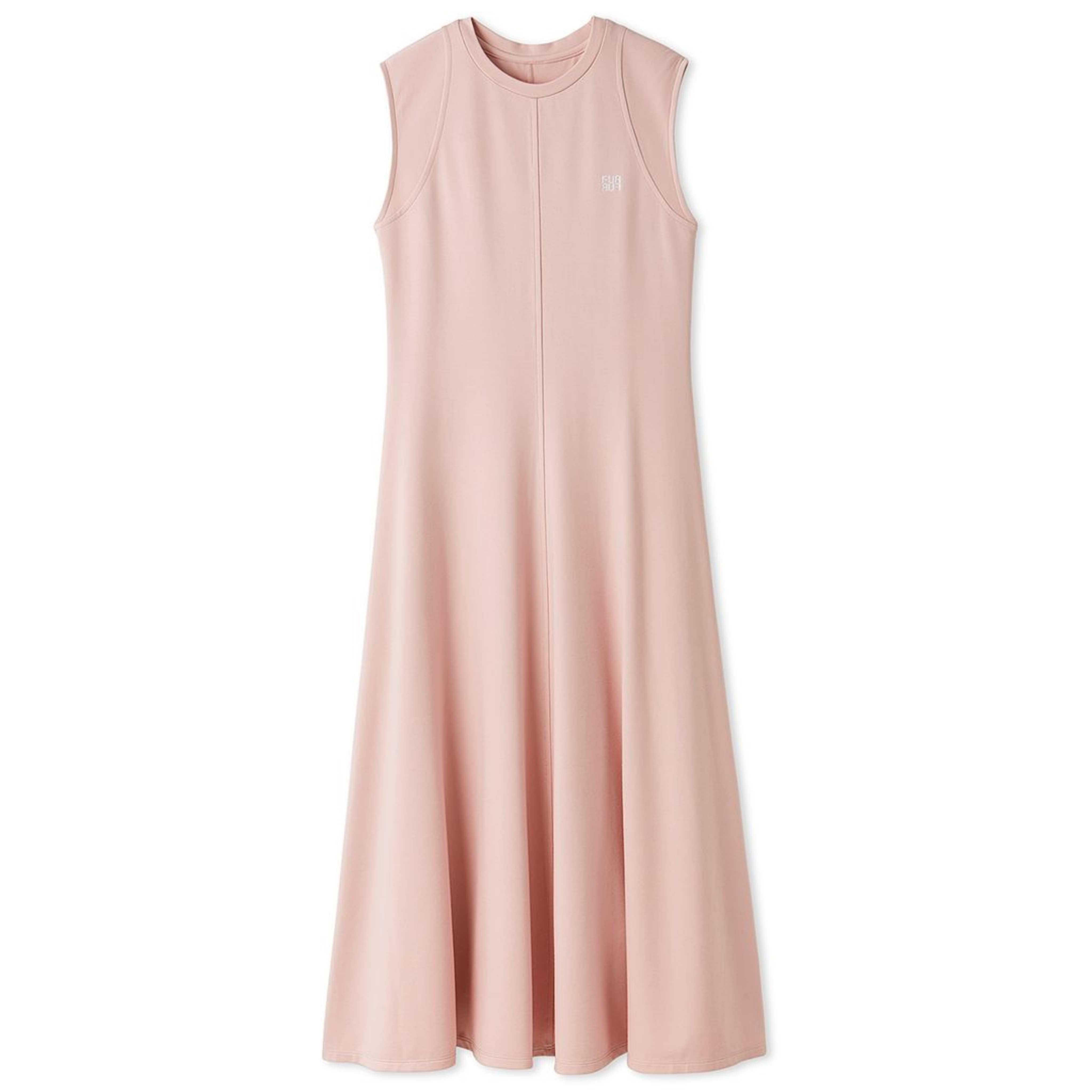 ロゴ刺繍ノースリーブカットワンピース PNK F