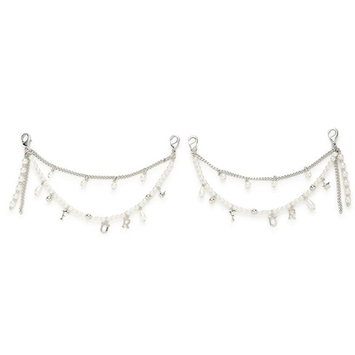 ロゴチェーンシューズアクセサリー SLV F