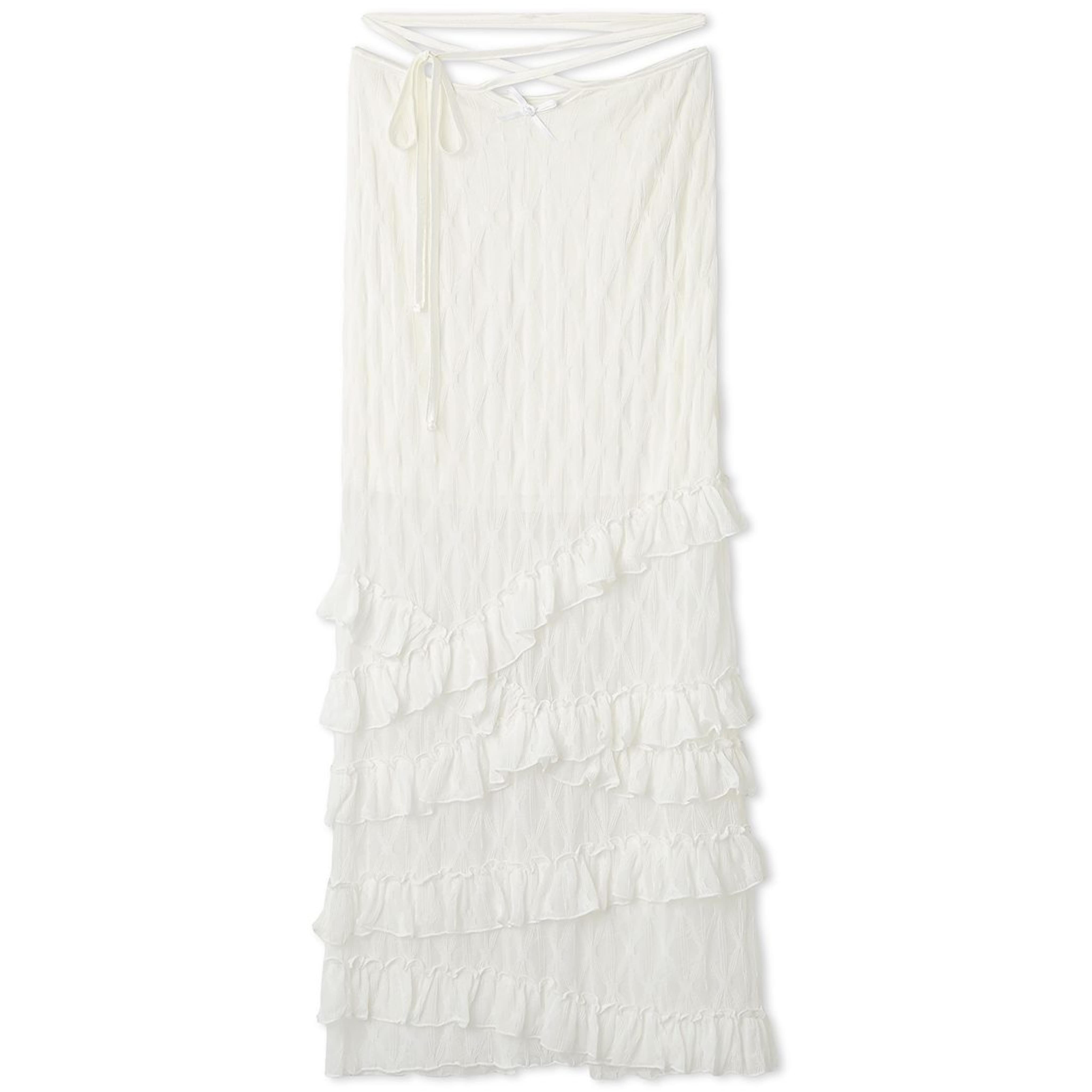 ランジェリーIラインスカート WHT F