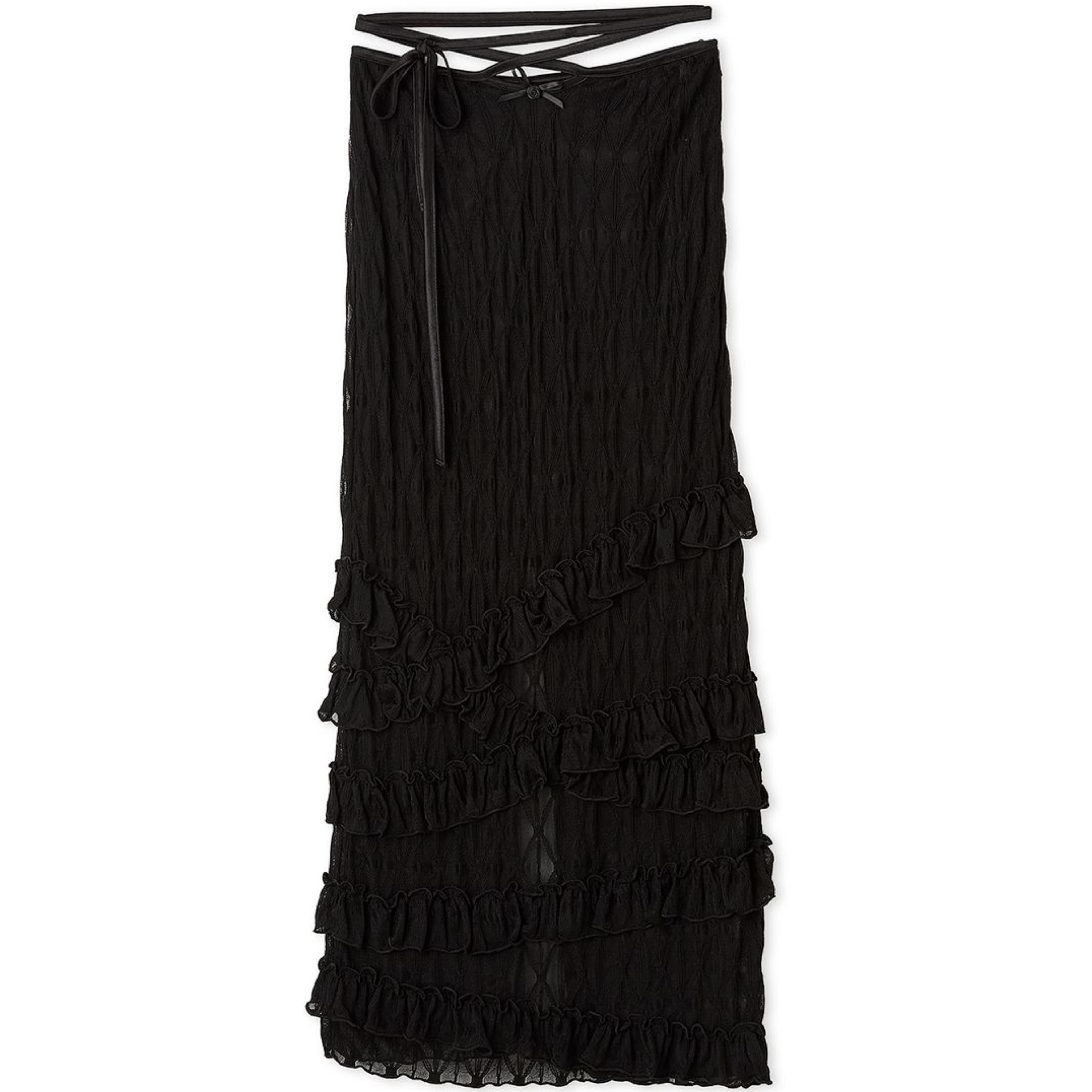 ランジェリーIラインスカート BLK F