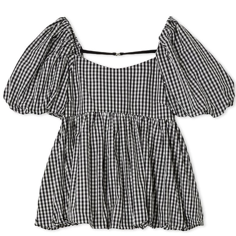 バルーンスリーブブラウス WHT F