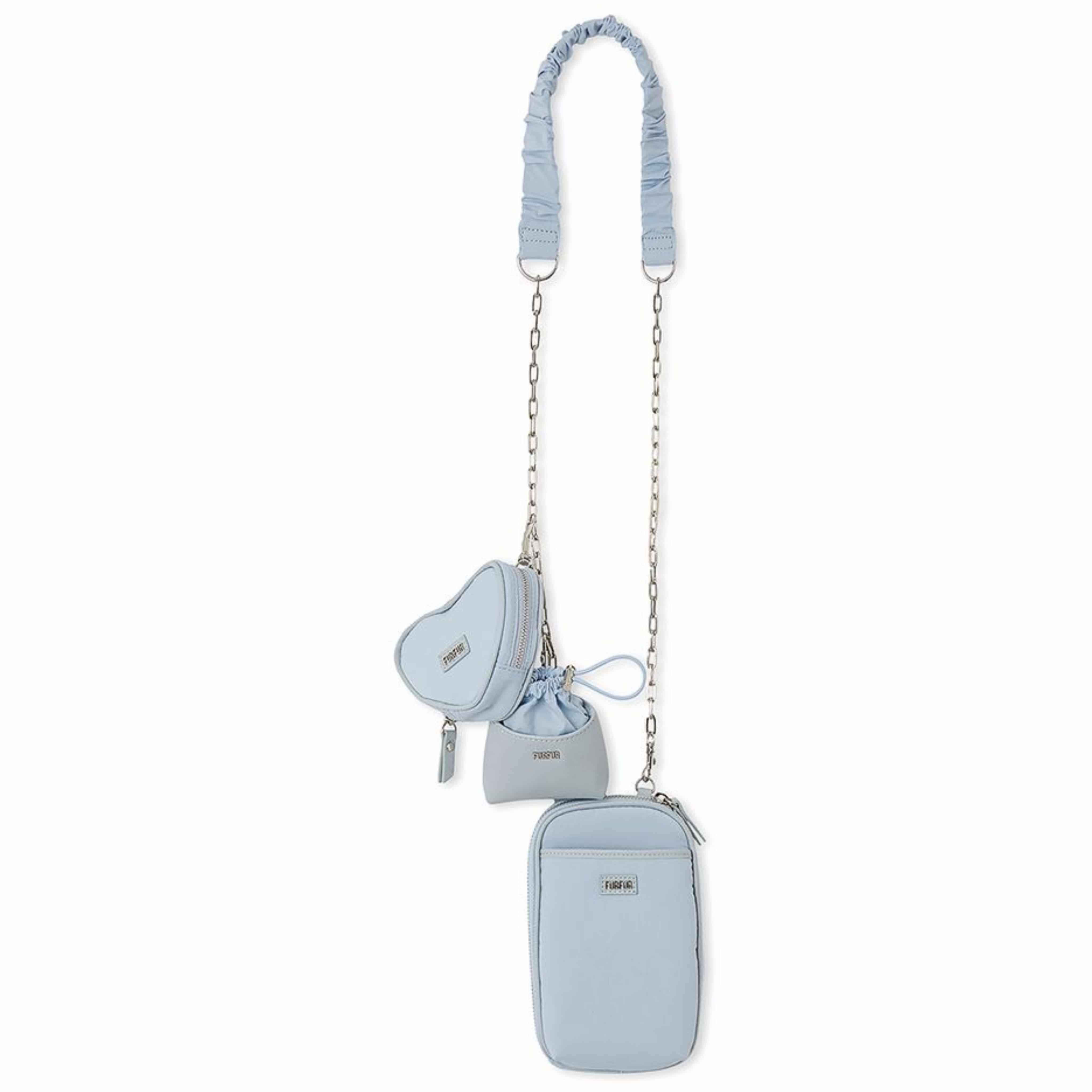 マテリアルコンビ3セットショルダーバッグ SAX F