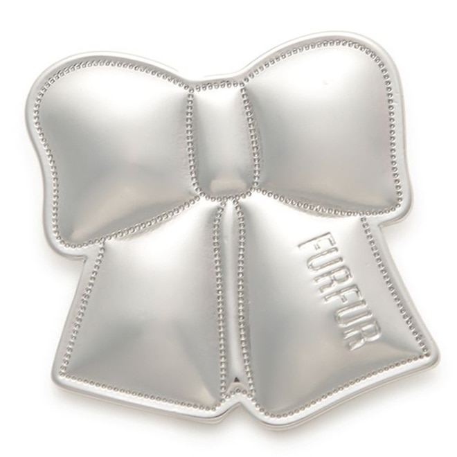 リボンモチーフブローチ SLV F