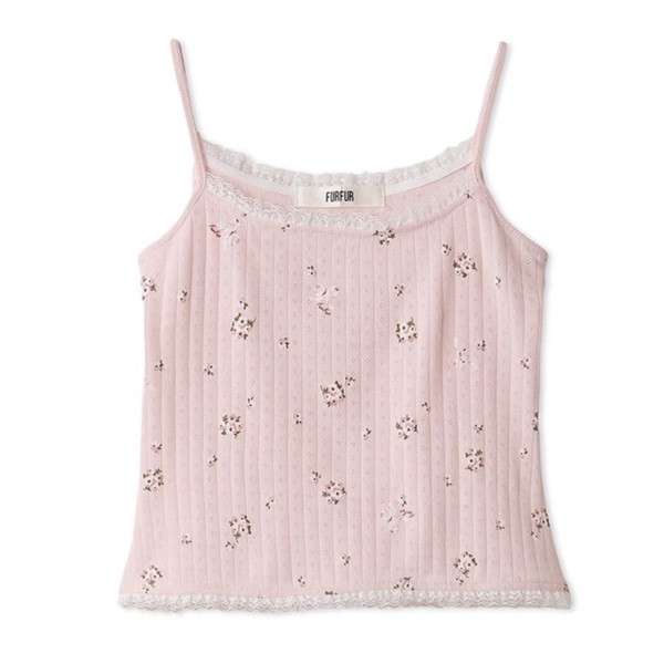 フラワープリントキャミソール PNK F