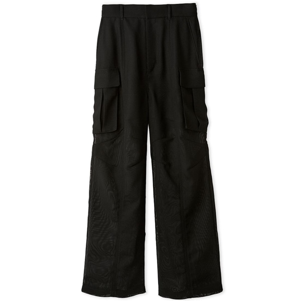 シアーメッシュワークパンツ BLK F