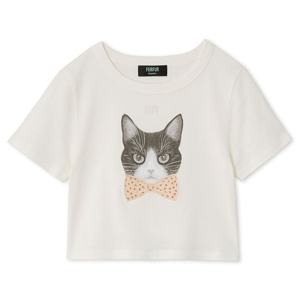 【上國料萌衣コラボ】HanaプリントTシャツ WHT 0