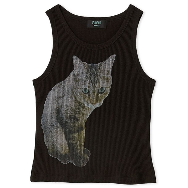 【上國料萌衣コラボ】Seiraプリントタンク BLK F