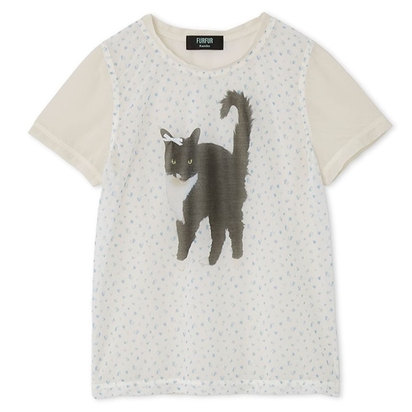 【上國料萌衣コラボ】Oolong花柄T IVR F