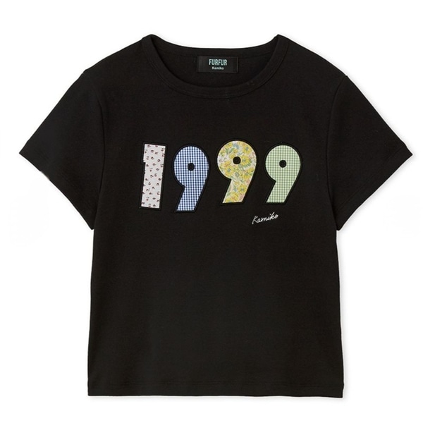 【上國料萌衣コラボ】1999アップリケT BLK F