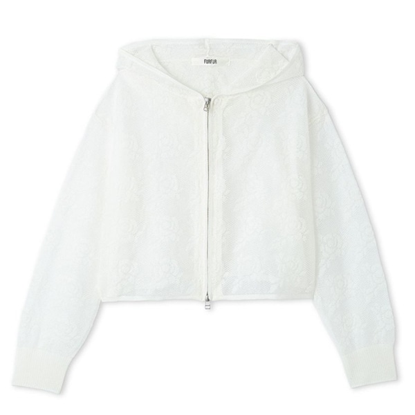 ローズメッシュフーディ WHT F