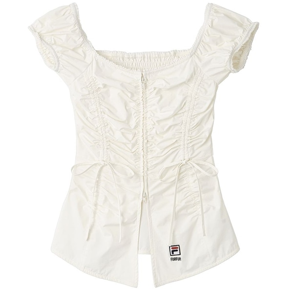 【FILAコラボ】パフスリーブトップス WHT F