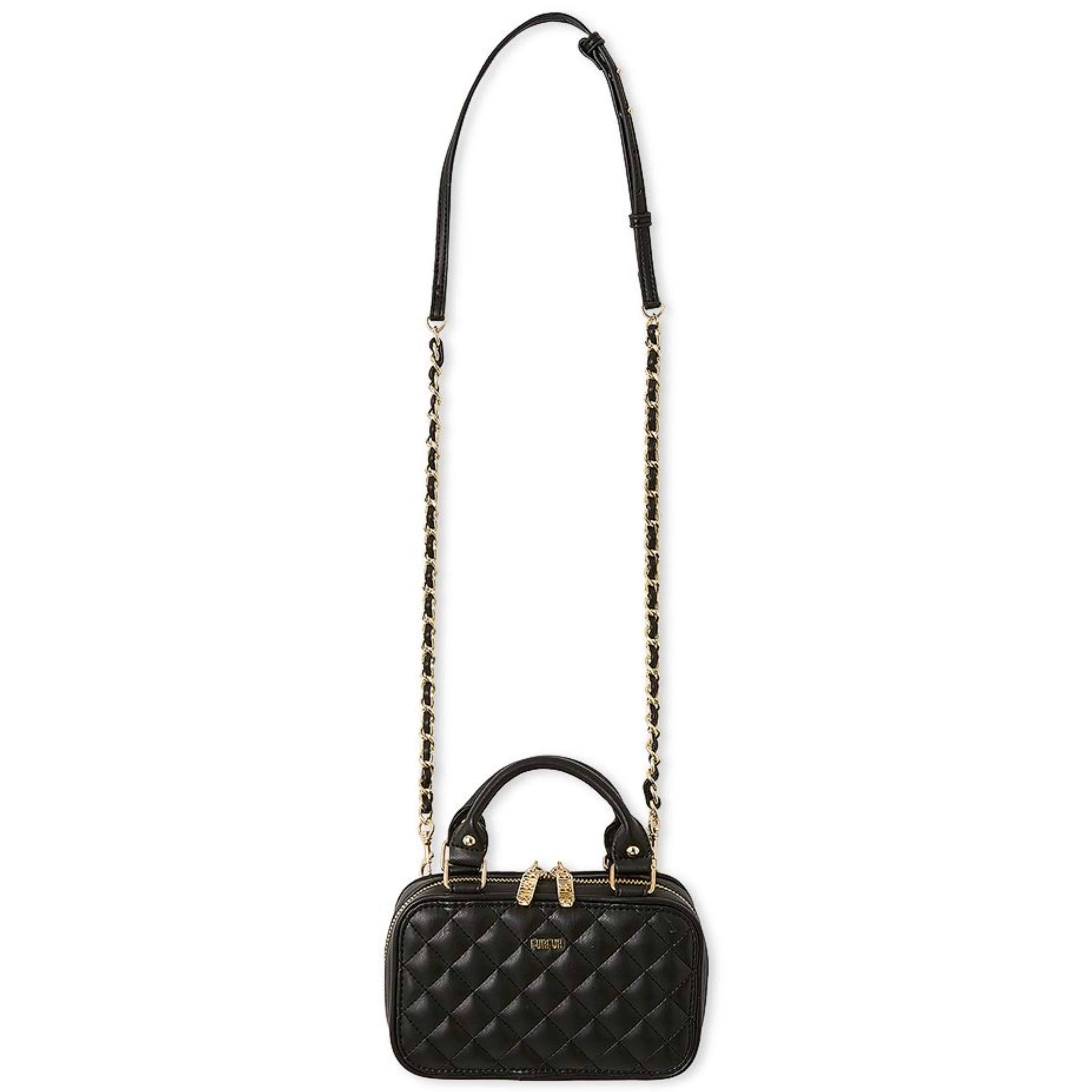 キルティングフォンホルダー BLK F