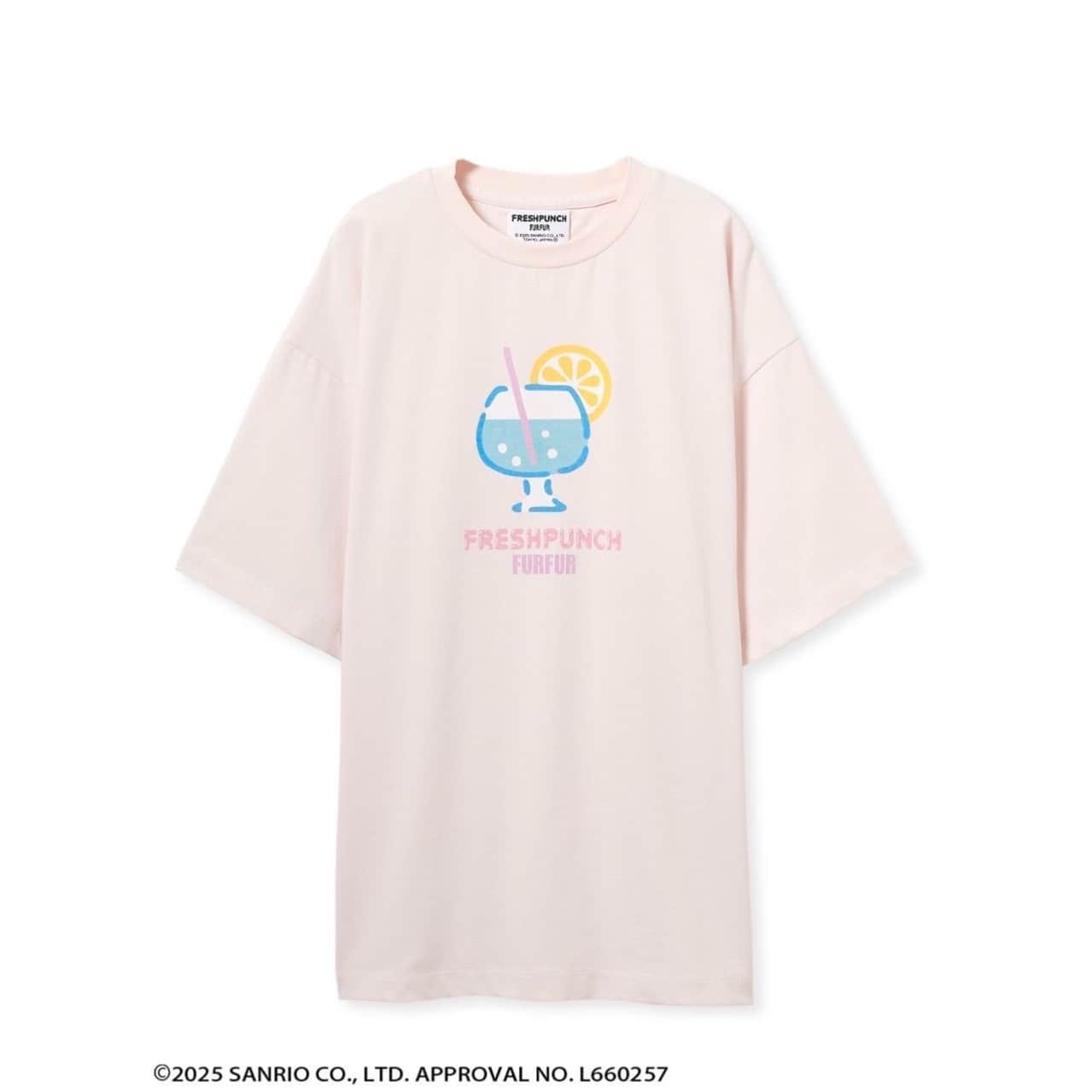 FRESH PUNCH　モチーフTシャツ PNK F
