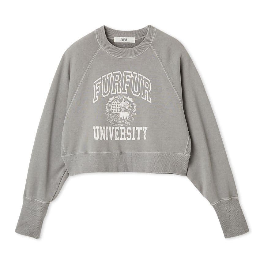 カレッジプリントスウェット GRY F
