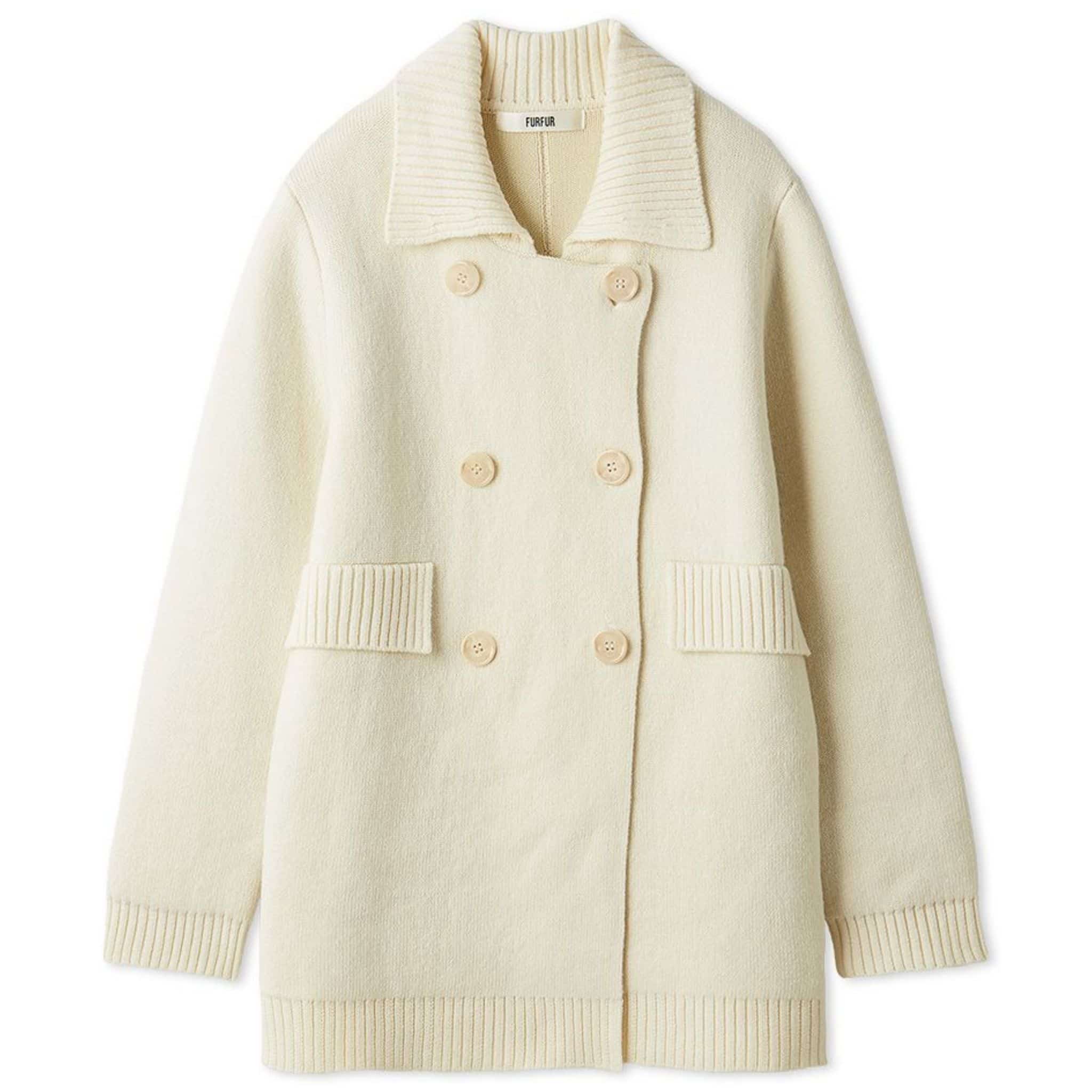 ニットコートワンピース WHT F