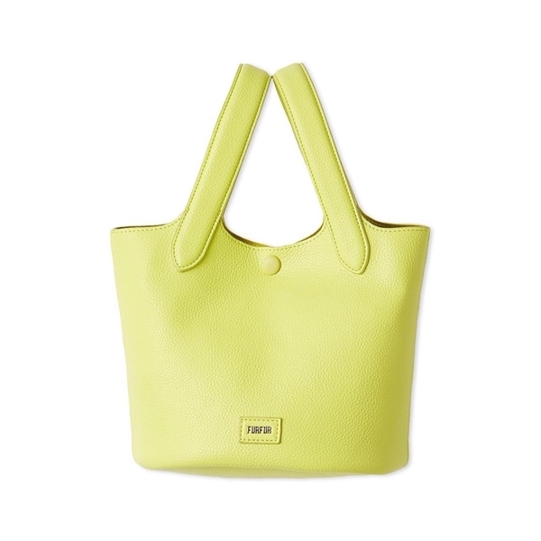 ロゴカシメバケットバッグ LIME F