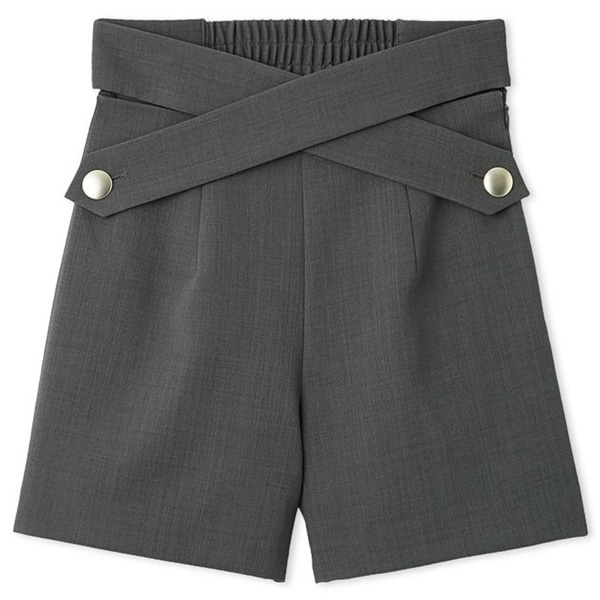 クロスベルトショートパンツ GRY F