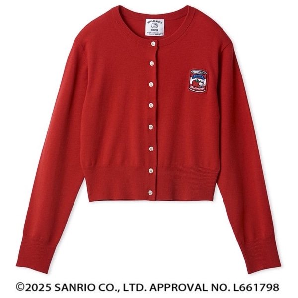 HELLO KITTY ワッペンカーディガン RED F