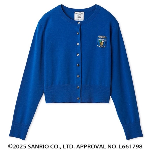 HELLO KITTY ワッペンカーディガン BLU F