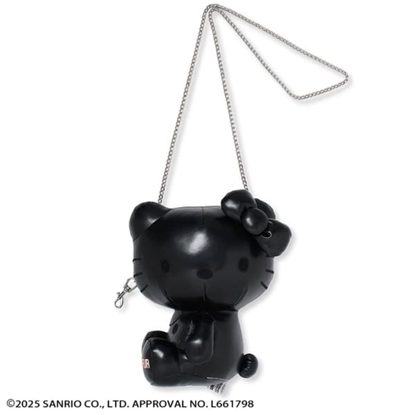 HELLO KITTY ぬいぐるみショルダーバッグ BLK F