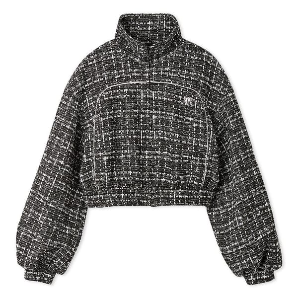 ツイーディトラックブルゾン BLK F