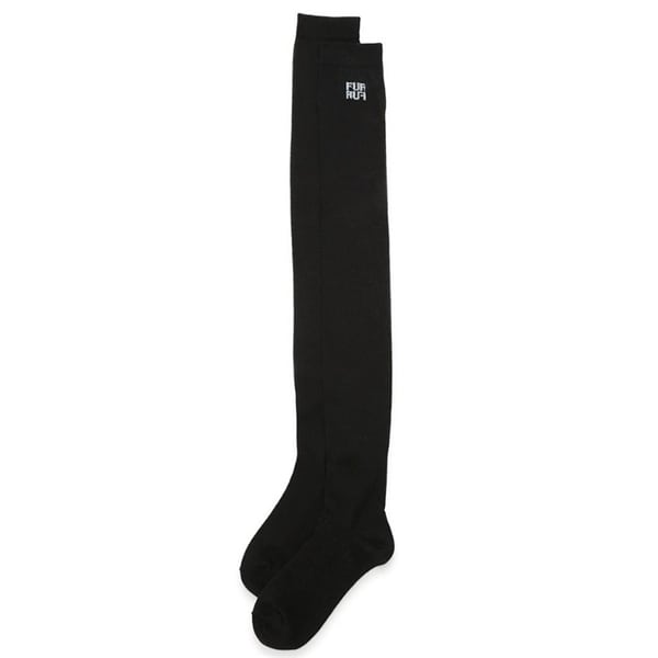 ロゴシアーリブソックス BLK F