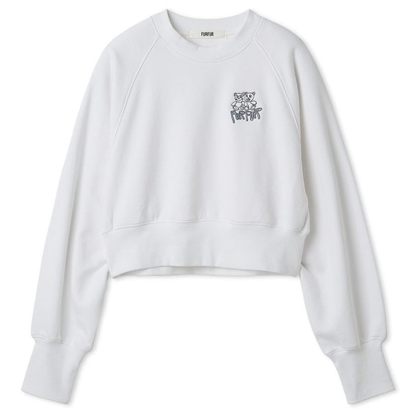 ファニーモチーフ刺繍スウェット OWHT F